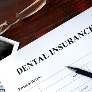 Dental insurance form for cost of dentures in Dallas