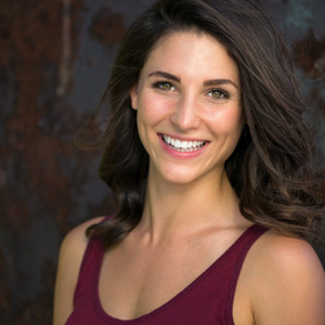 Lady smiles